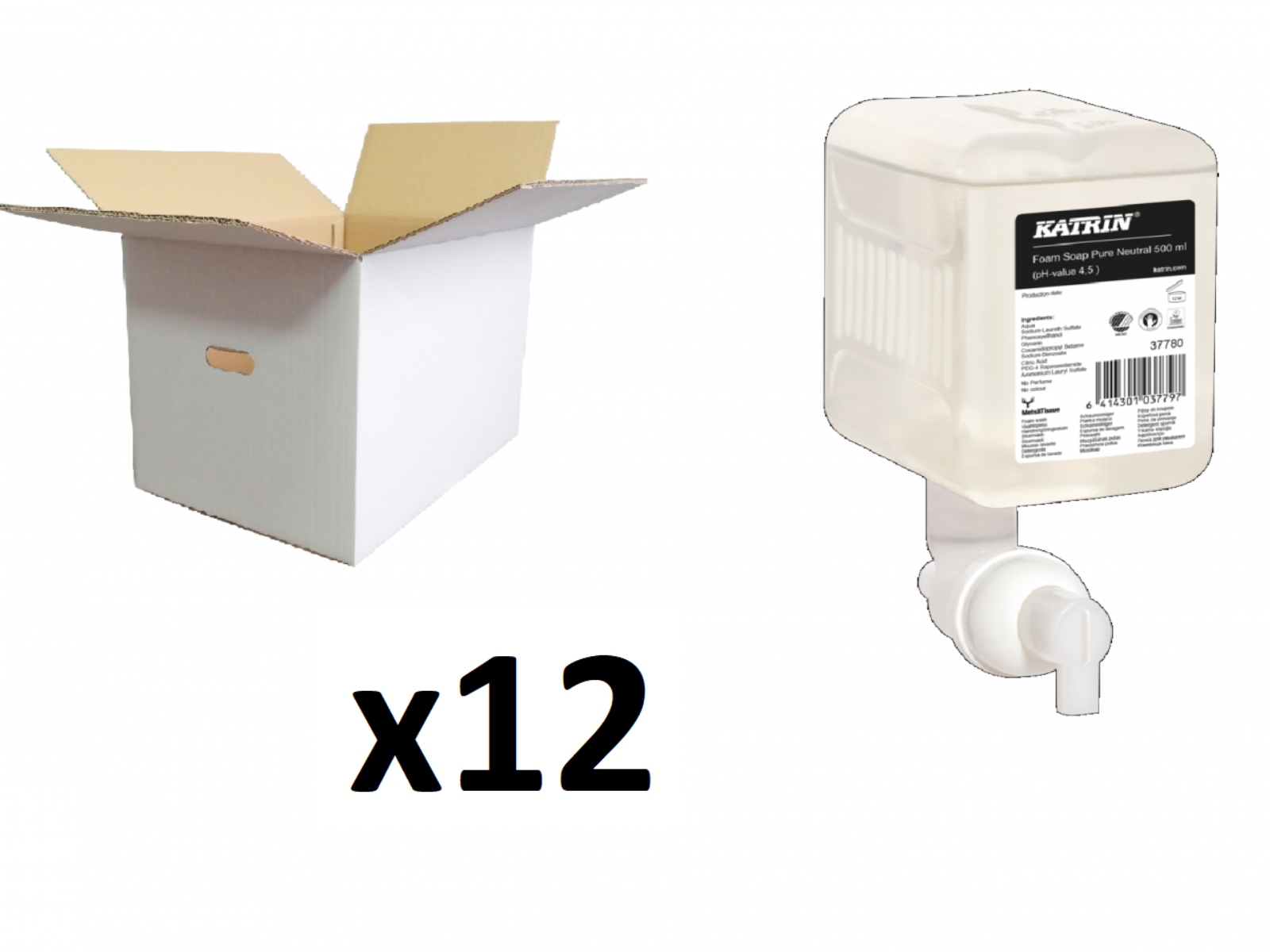 Pianka KATRIN Clean 37780 Delikatna Karton 12x 500ml
